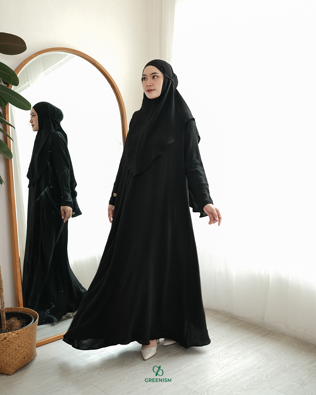 GREENISM - Naya Dress Crinkle | Busui friendly Gamis Daily