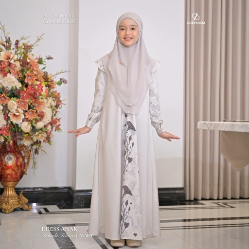 Greenism | Ready Stock | Senada Selaras Dress Anak | All Color | Sarimbit Terbaru Lebaran 2027
