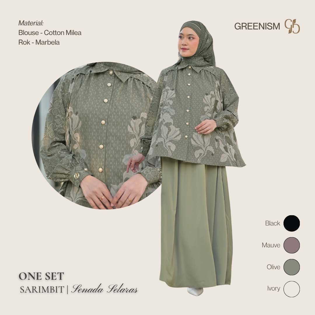 Greenism | Pre Order | Senada Selaras One Set | All Color | Sarimbit Terbaru Lebaran 2027