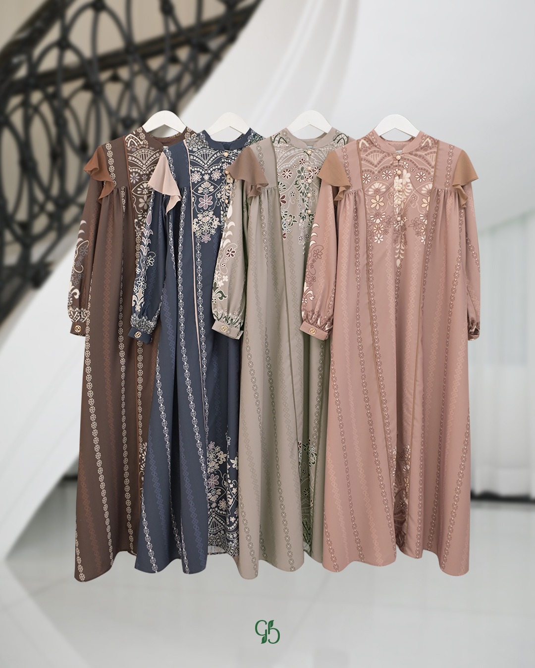 GREENISM - (All Colours) Arasia Raya Dress Gamis Wanita | Baju Atasan Wanita Terbaru | Gamis Lebaran 2026 Model Gamis Terbaru