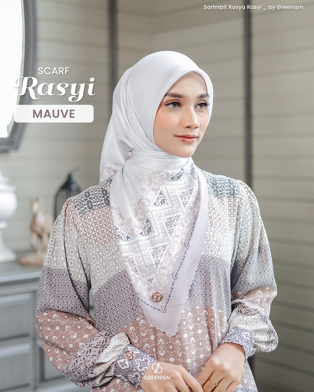 RASYI SCARF MOTIF DEWASA I READY STOCK