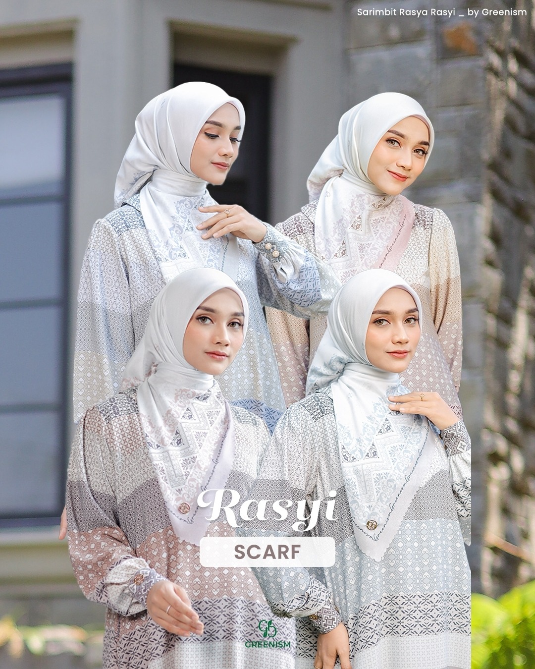 RASYI SCARF MOTIF DEWASA I READY STOCK