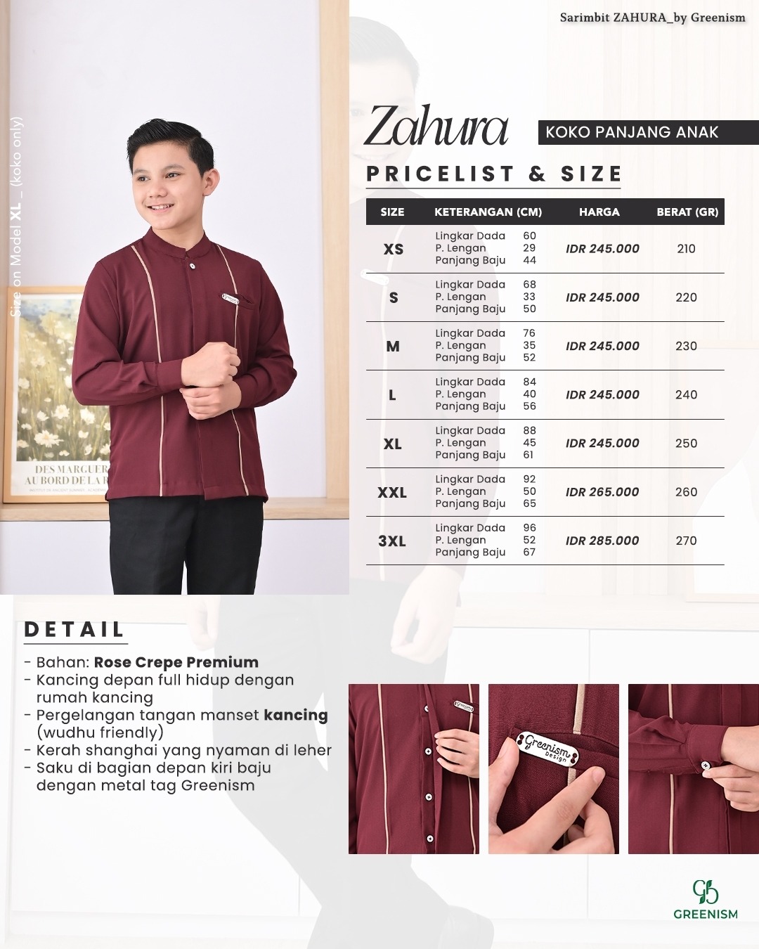 ZAHURA KOKO ANAK PANJANG I PRE ORDER