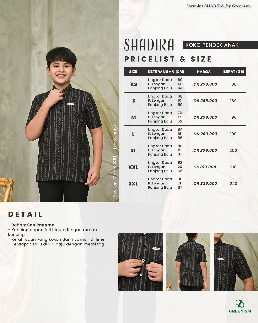 SHADIRA KOKO ANAK PENDEK I PRE ORDER