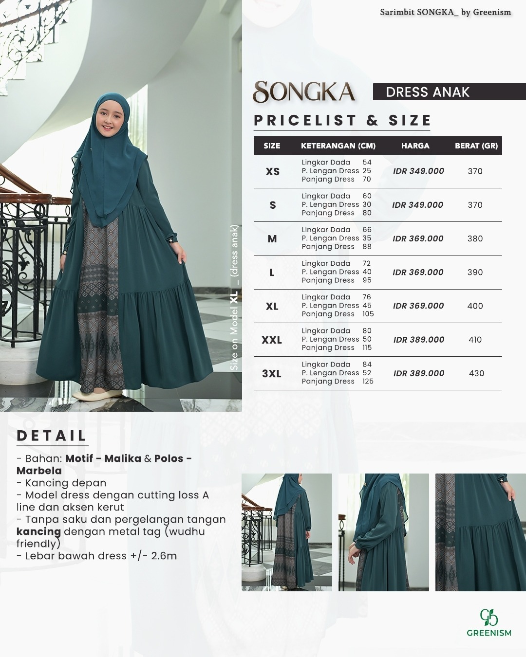 SONGKA DRESS ANAK I PRE ORDER
