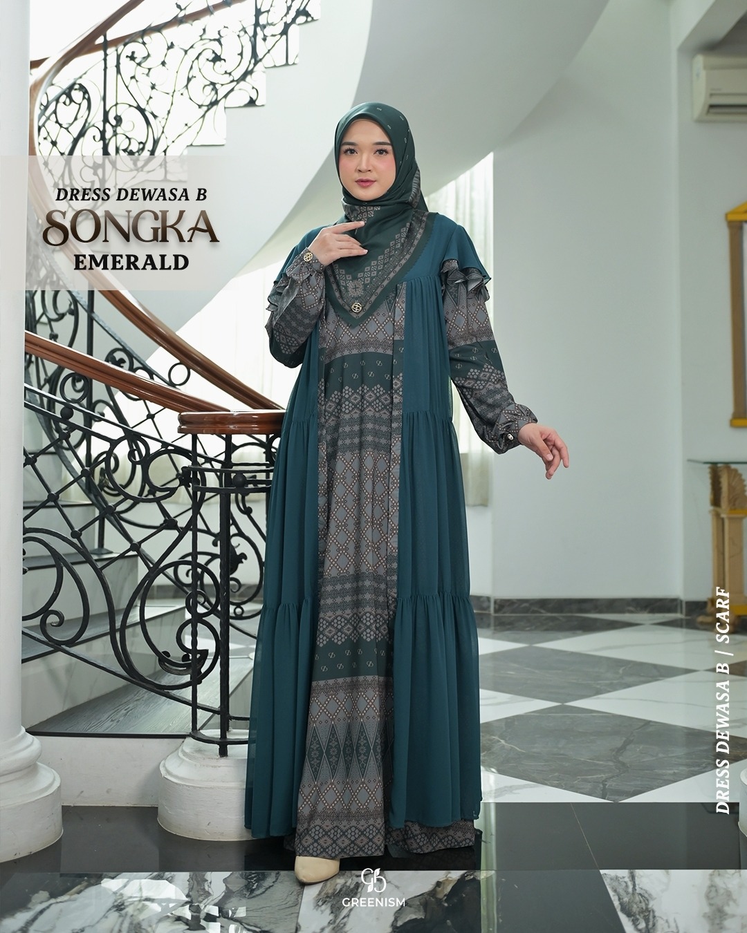 SONGKA DRESS DEWASA (B) I PRE ORDER