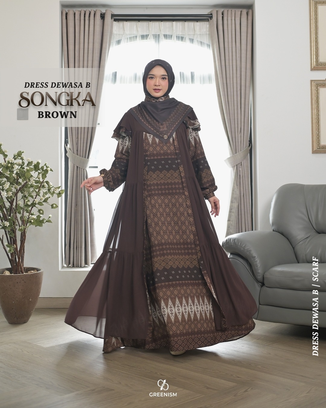 SONGKA DRESS DEWASA (B) I PRE ORDER