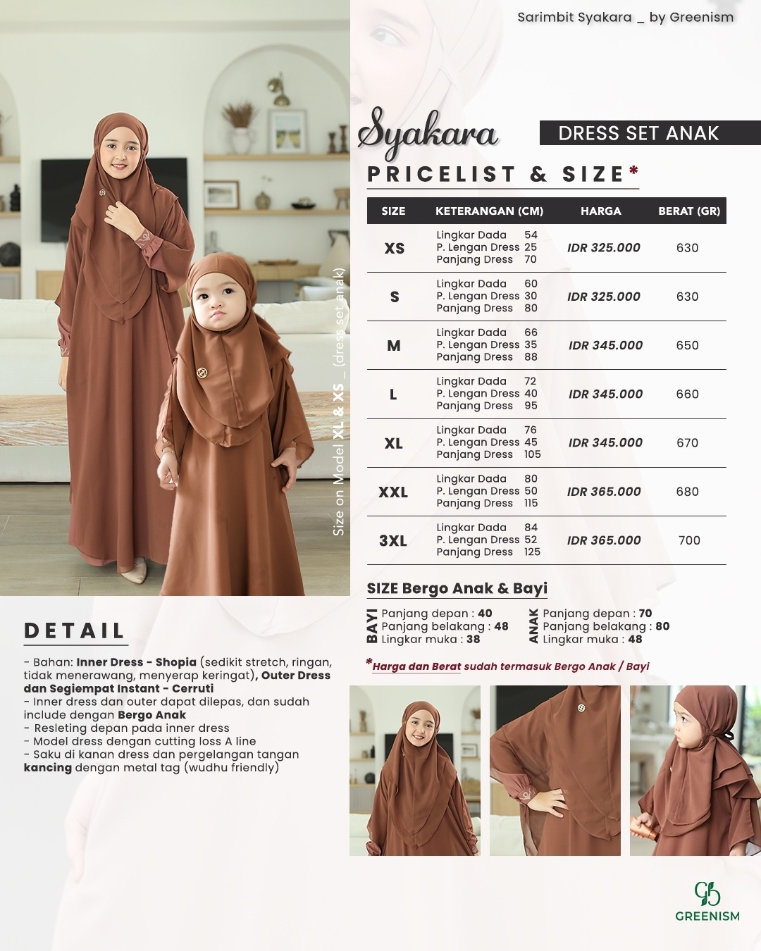 SYAKARA DRESS ANAK I PRE ORDER