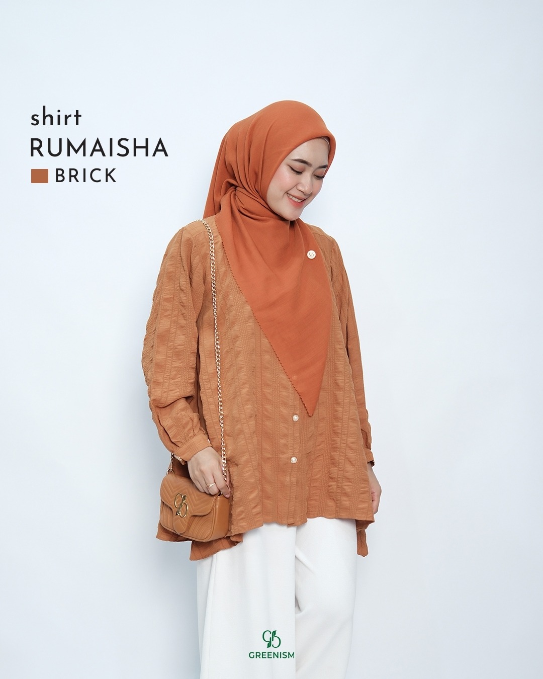 GREENISM - RUMAISHA SHIRT | CRINKLE