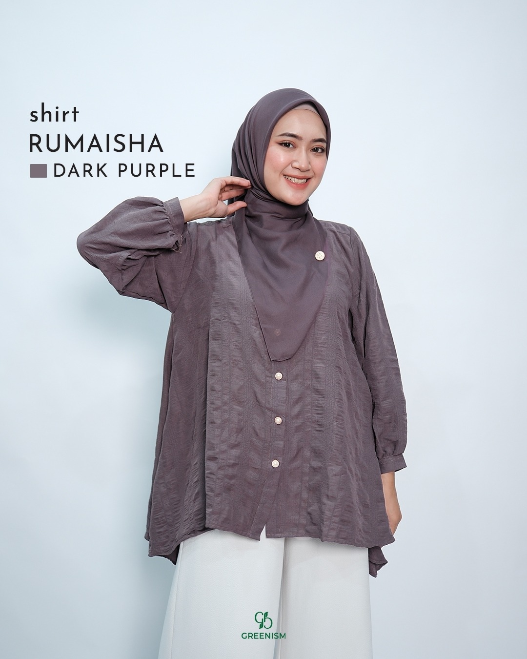 GREENISM - RUMAISHA SHIRT | CRINKLE