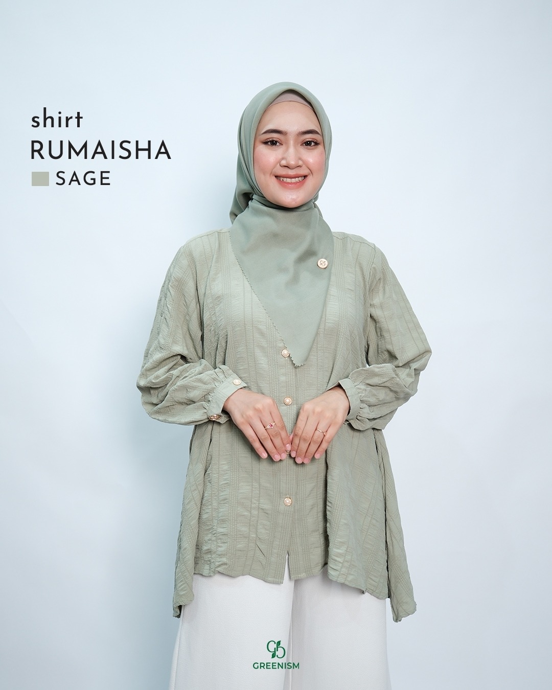 GREENISM - RUMAISHA SHIRT | CRINKLE