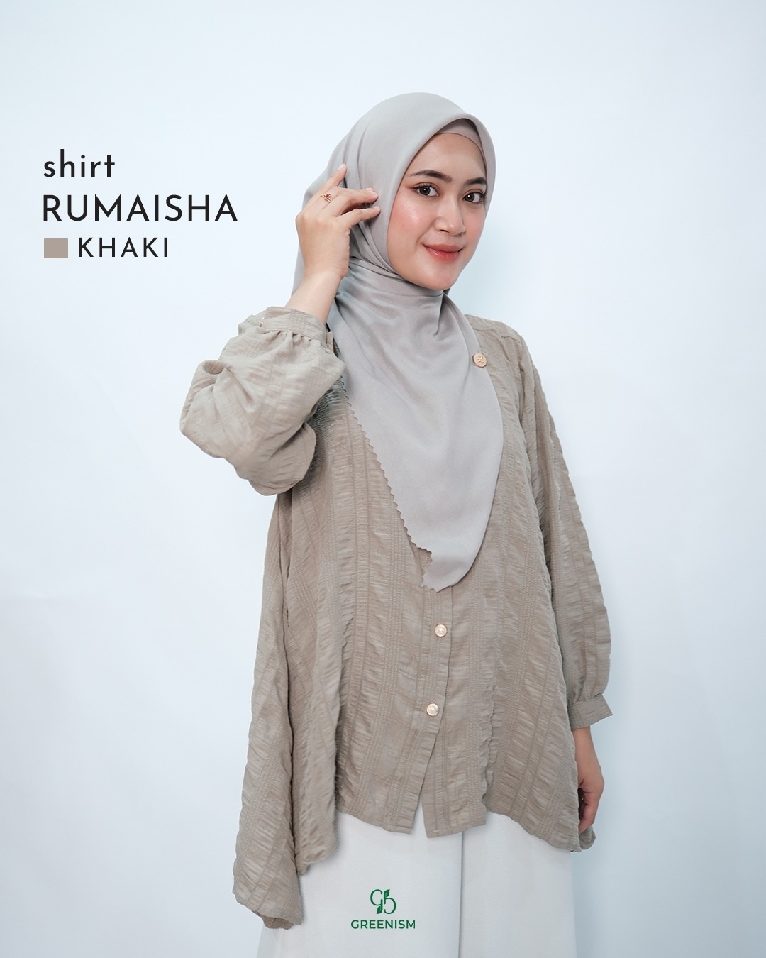 GREENISM - RUMAISHA SHIRT | CRINKLE