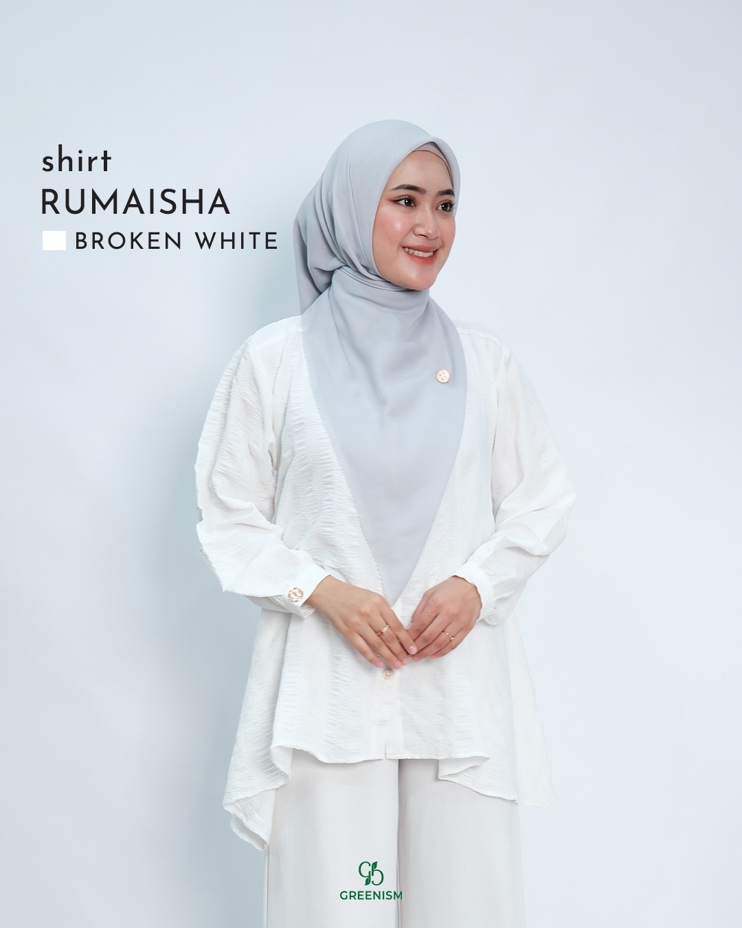 GREENISM - RUMAISHA SHIRT | CRINKLE