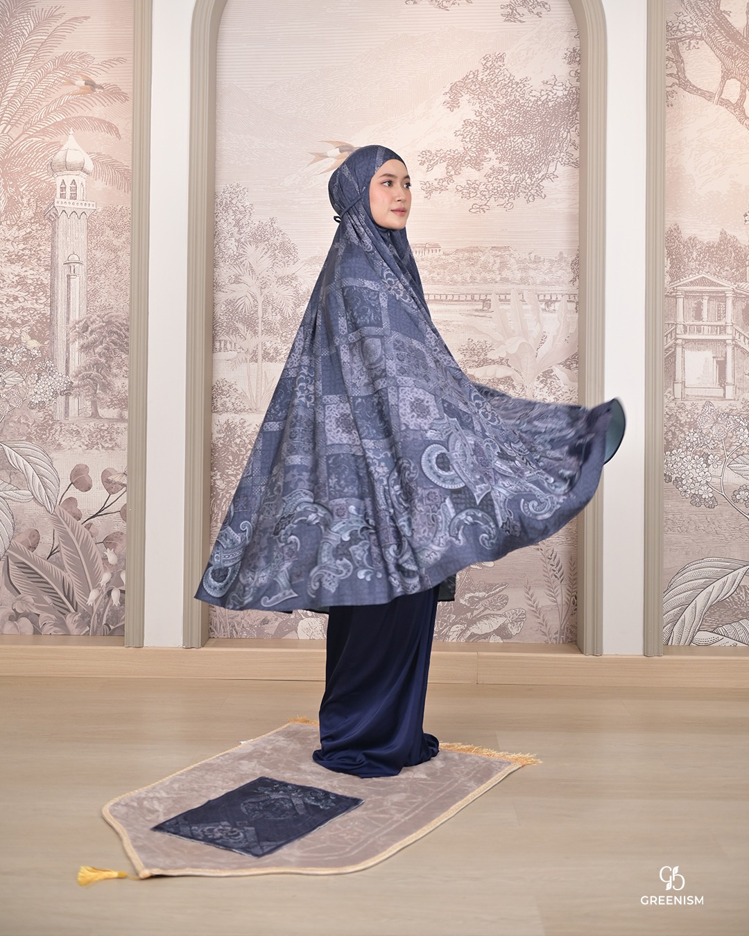 GREENISM - Leya Mukena Printing | Mukena Printing Wanita Terbaru 2026