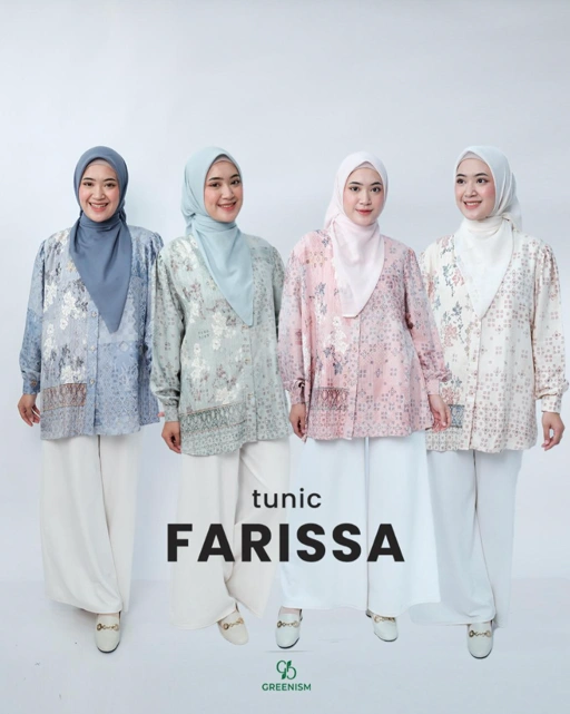 Image of GREENISM - Farissa Tunik | Baju Atasan Wanita Terbaru 2026