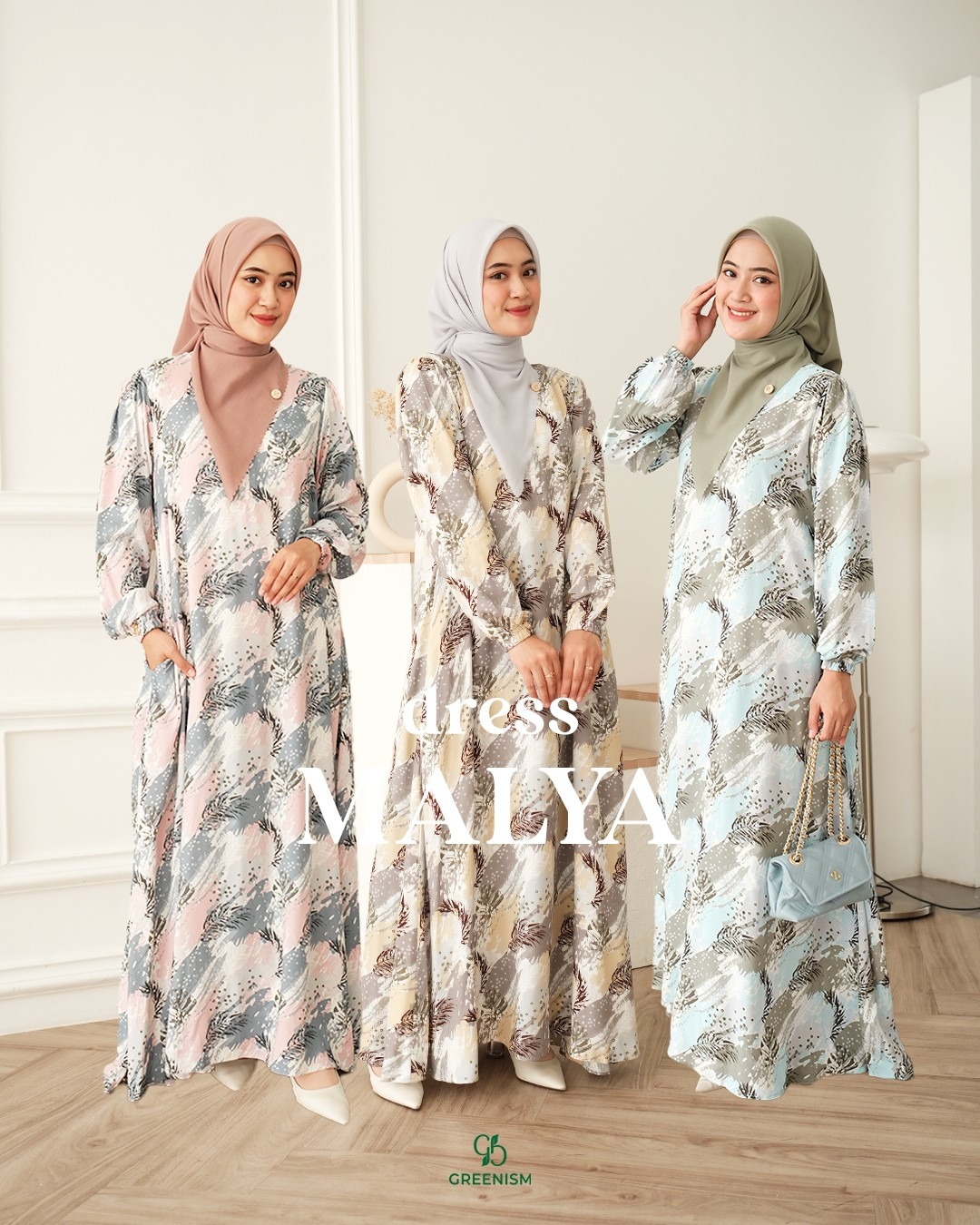 GREENISM - MALYA DRESS RAYON PRINT
