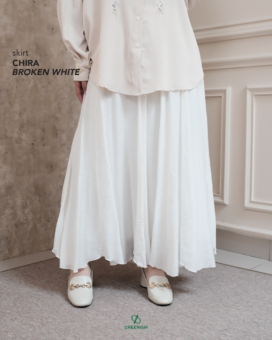 GREENISM - CHIRA SKIRT SILKY