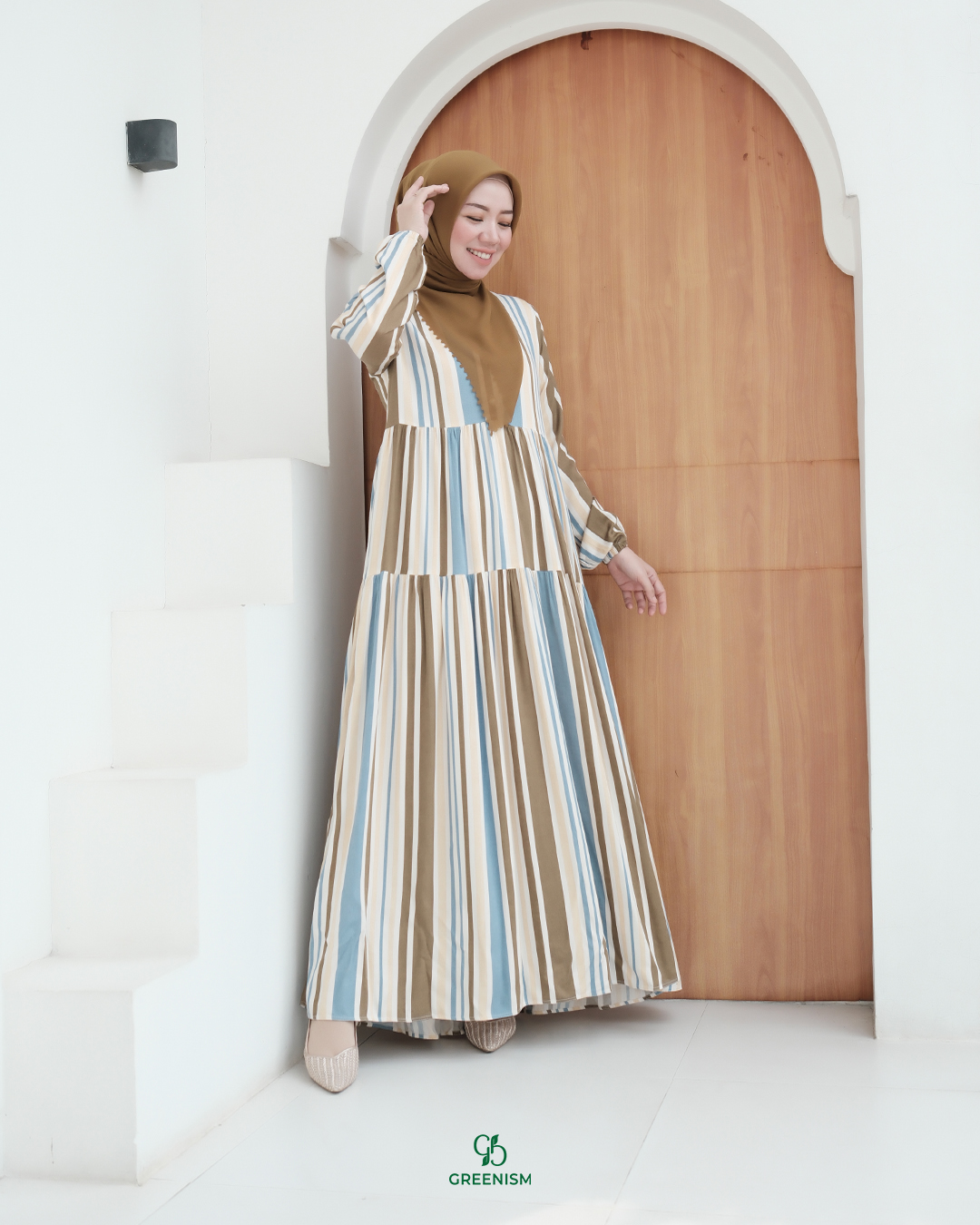 GREENISM - Ghadira Dress Rayon Viscose | Busui friendly Gamis Daily