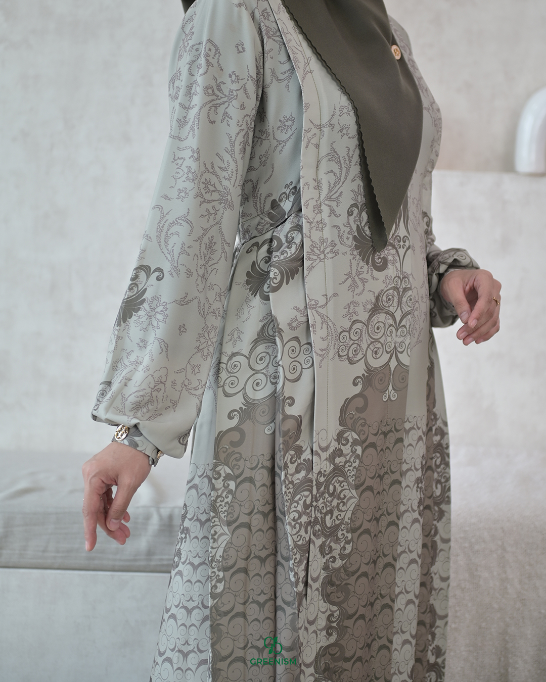 GREENISM - Aisy Dress | Busui friendly Gamis Daily