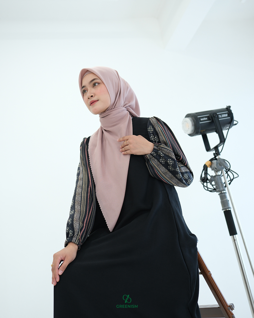 GREENISM - Timira Dress Satin Silk | Busui friendly Gamis Daily