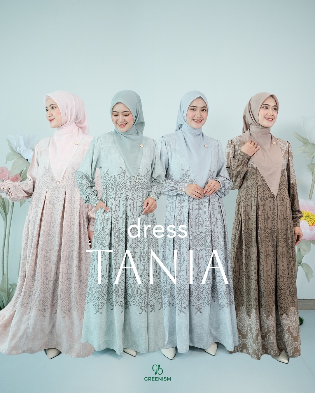 GREENISM - Tania Dress Lionel Richie | Busui friendly Gamis Daily