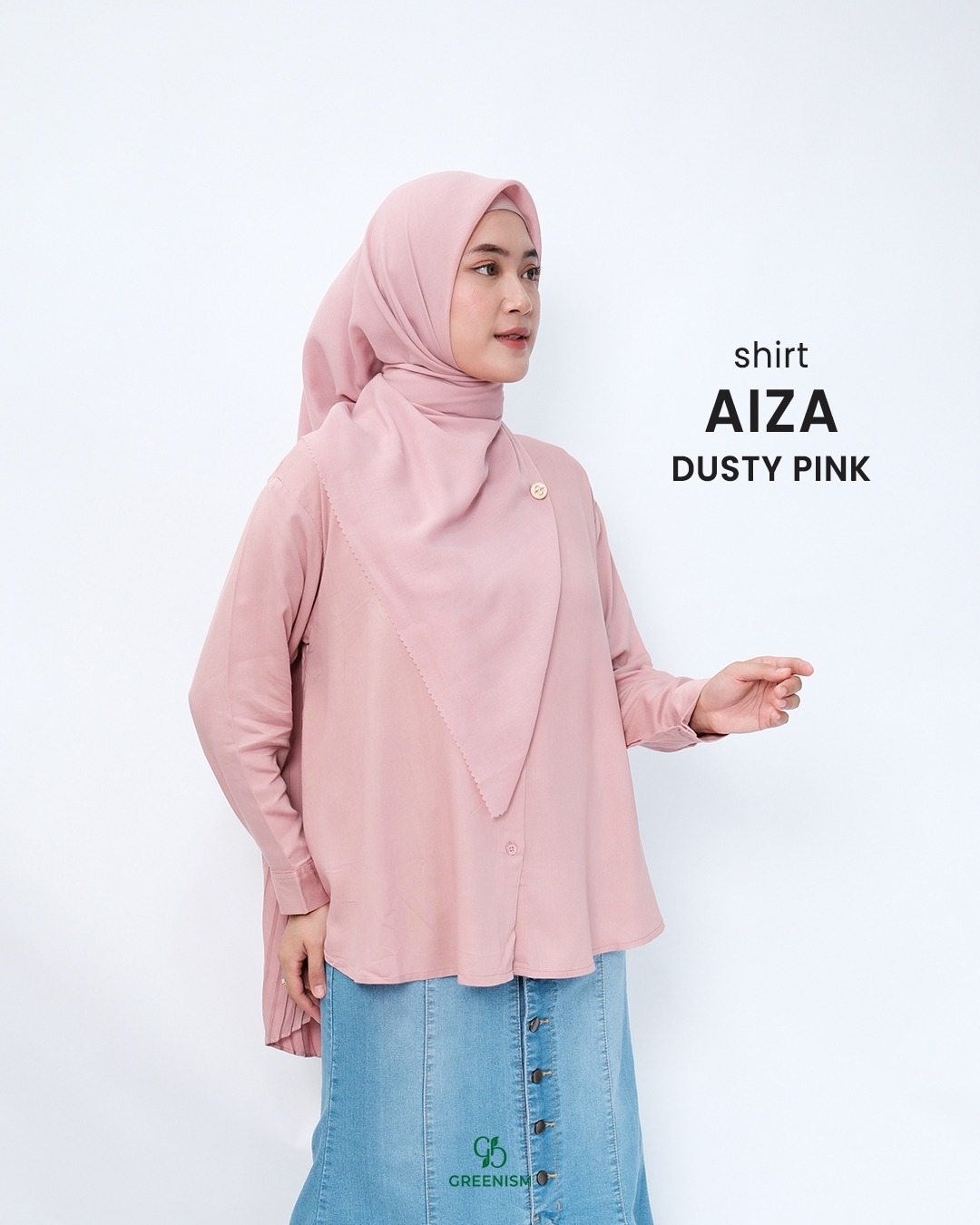 GREENISM - AIZA SHIRT KATUN RAYON