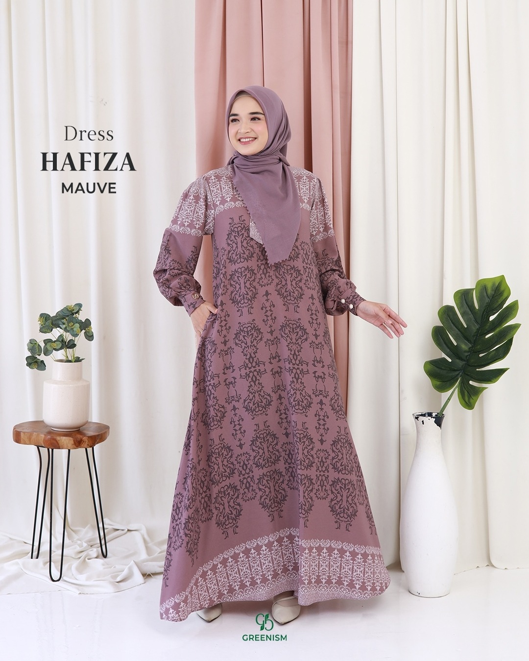 GREENISM - HAFIZA DRESS I READY STOCK