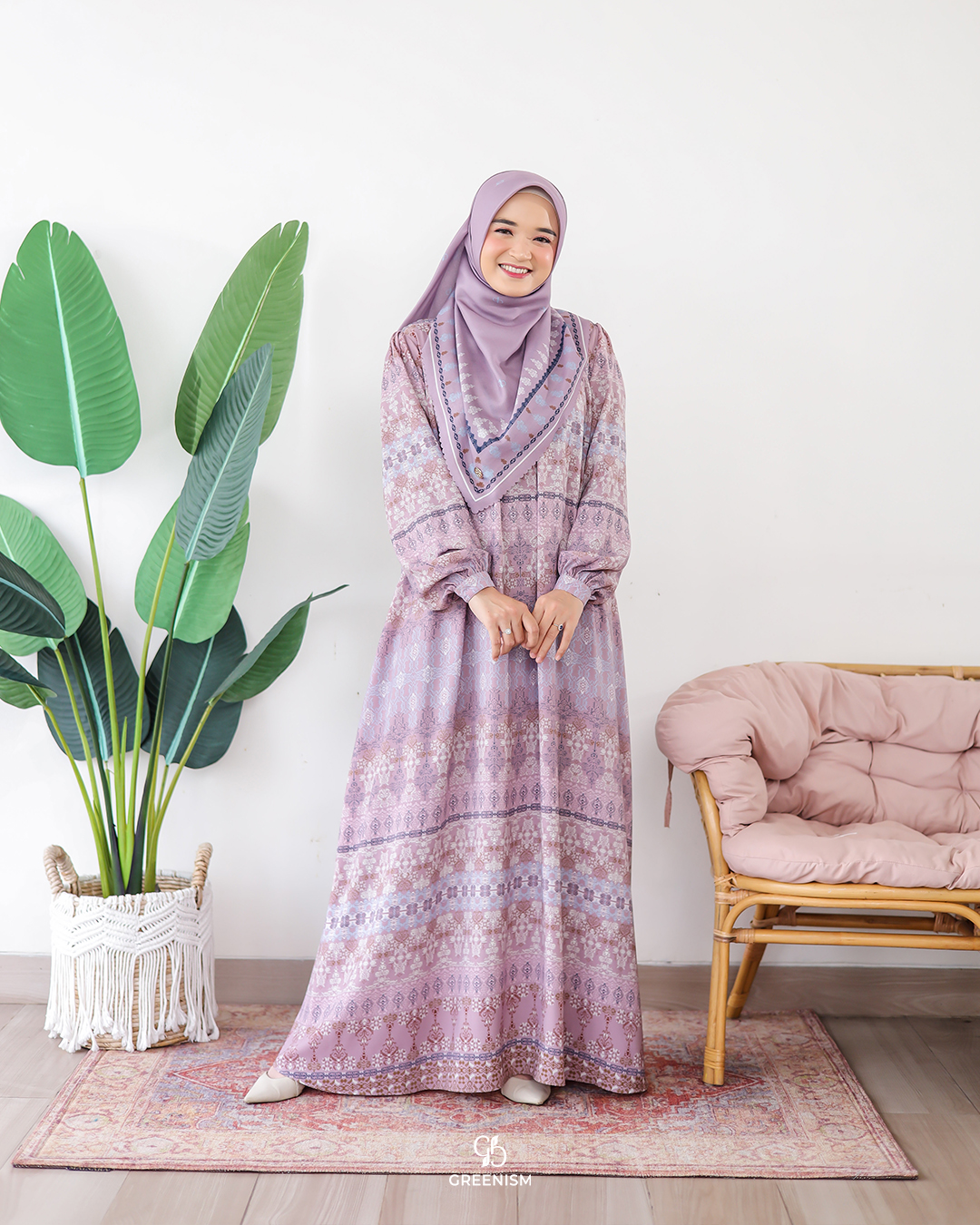 GREENISM - Syavira Dress Lionel Richie | Busui friendly Gamis Daily