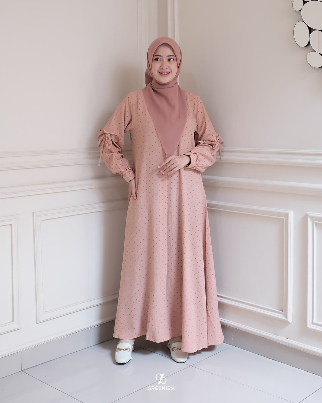 GREENISM - Annira serie 2 Dress Crinkle | Busui friendly Gamis Daily
