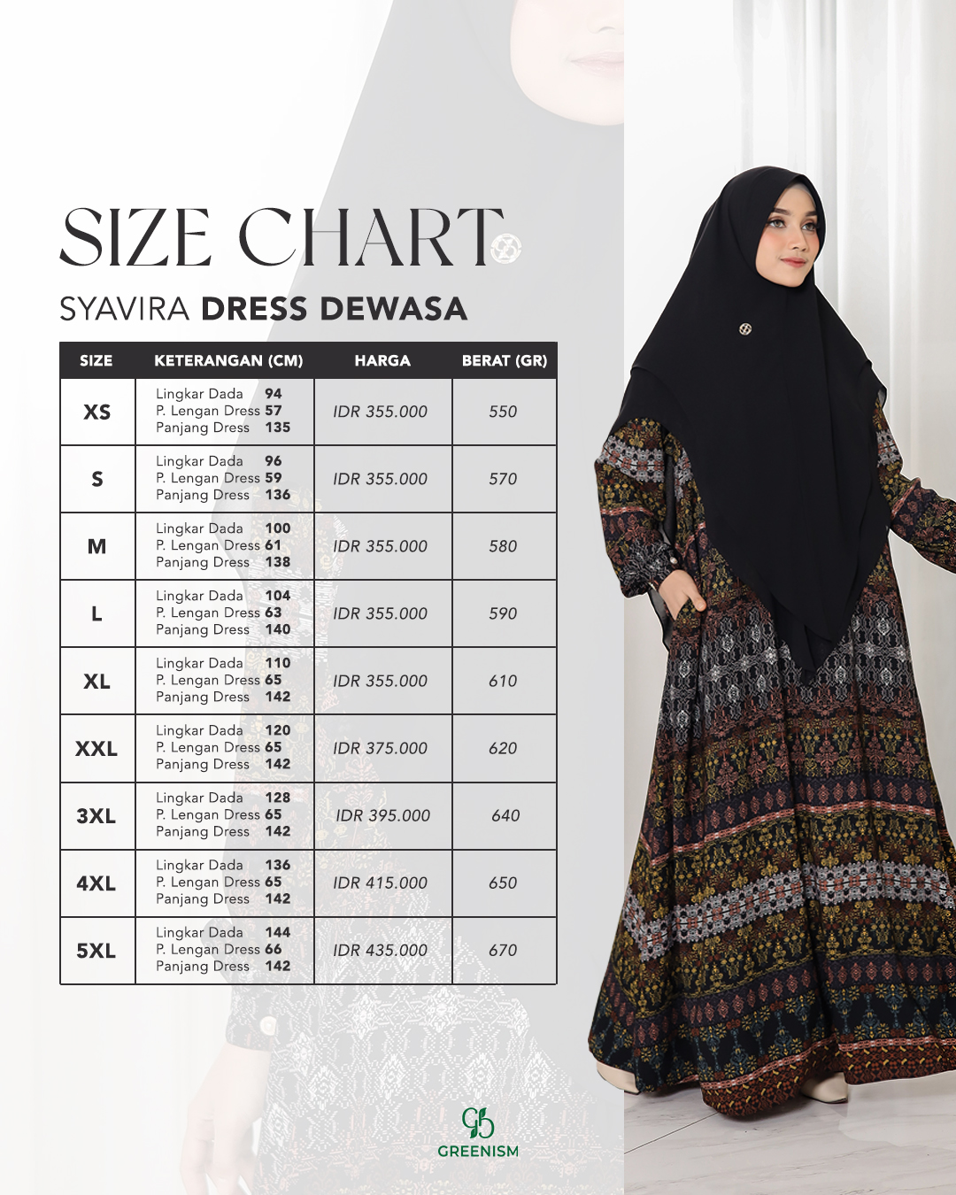 GREENISM - Syavira Dress Lionel Richie | Busui friendly Gamis Daily