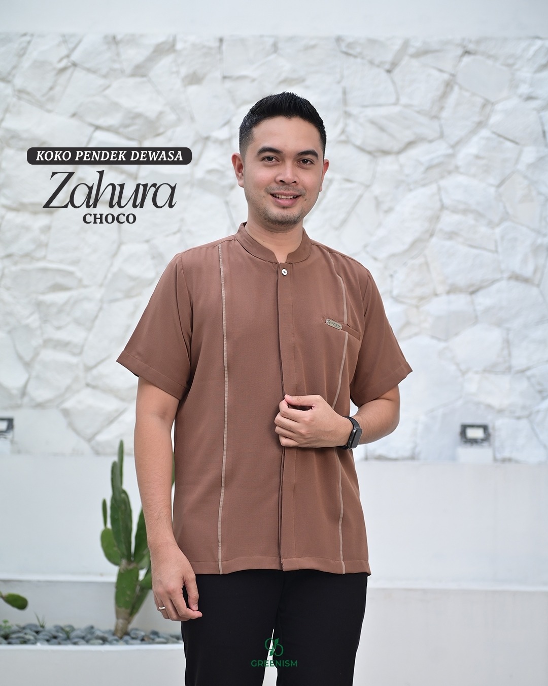 GREENISM - ZAHURA KOKO DEWASA PENDEK I READY STOCK