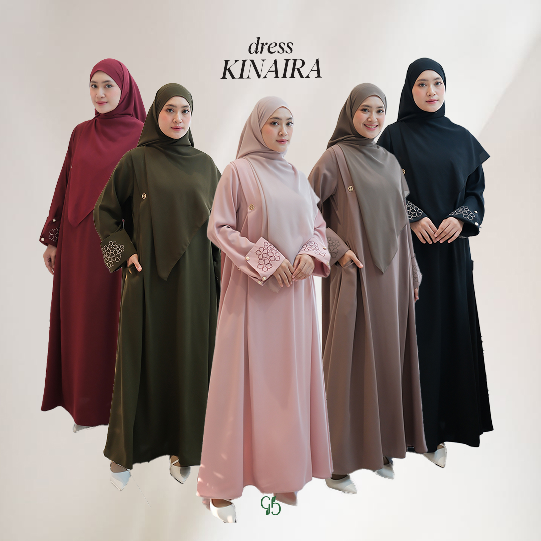 GREENISM - KINAIRA ABAYA I ABAYA WANITA MUSLIM PREMIUM I GAMIS ABAYA BUSANA MUSLIM ELEGAN