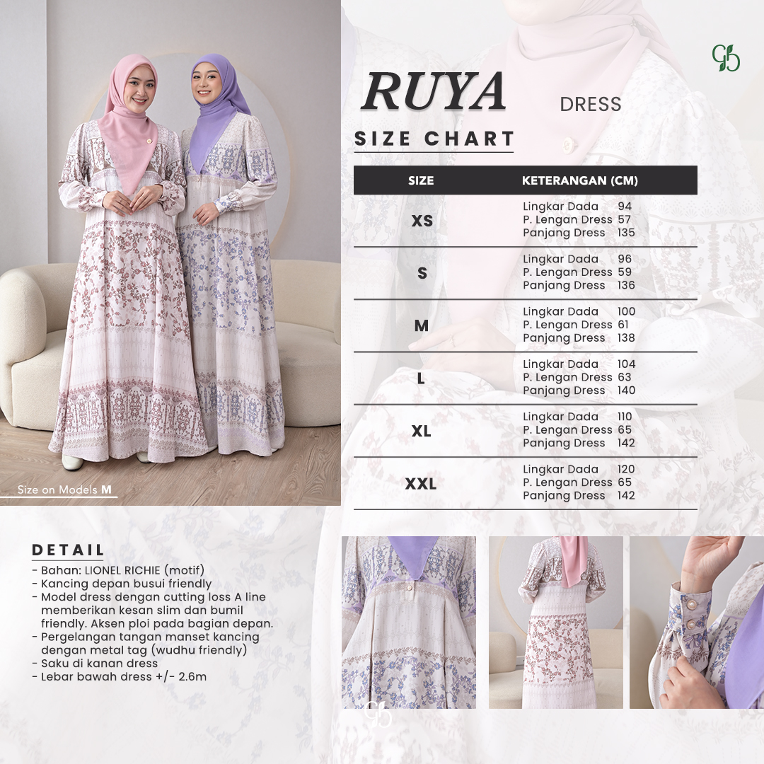 RUYA DRESS | READY STOCK