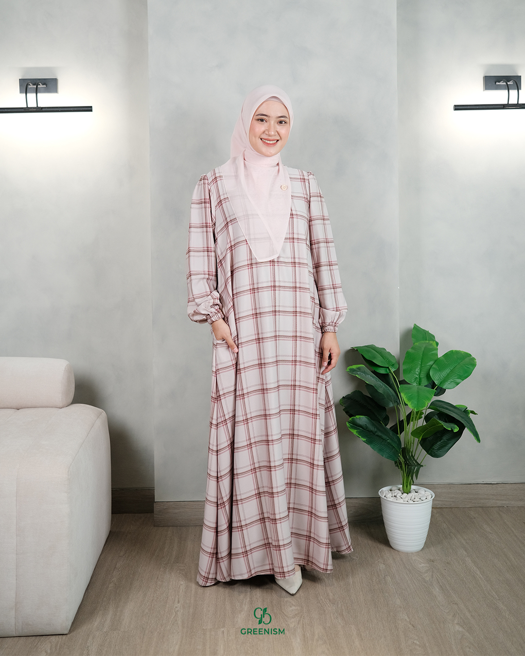 GREENISM - Sanni Dress Syakila | Busui friendly Gamis Daily