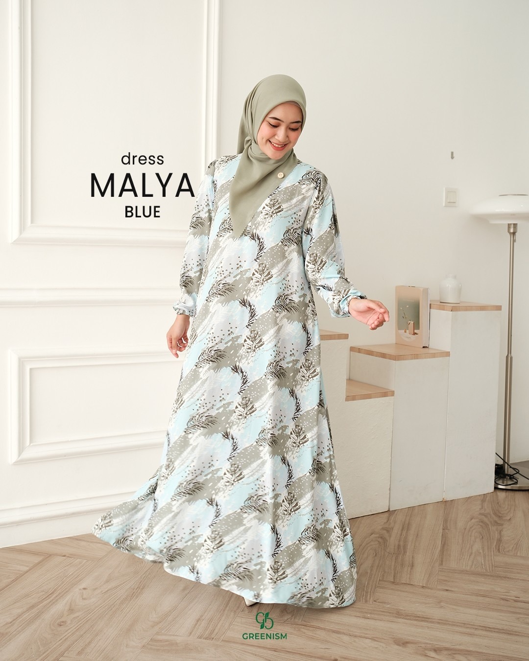GREENISM - MALYA DRESS RAYON PRINT