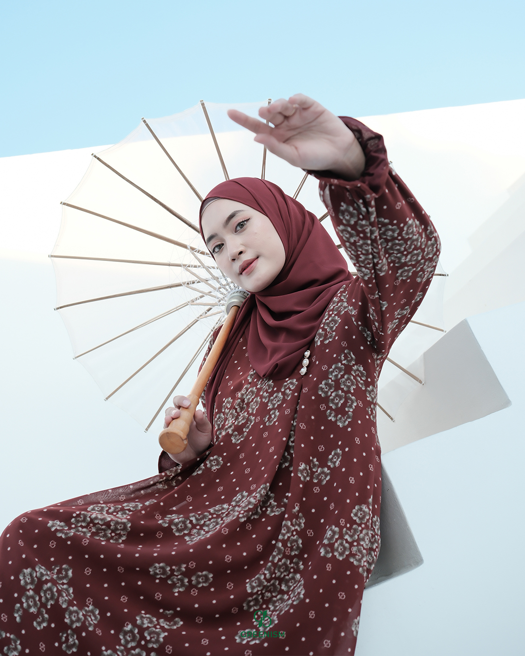 GREENISM - Keeva Dress Ceruty | Busui friendly Gamis Daily