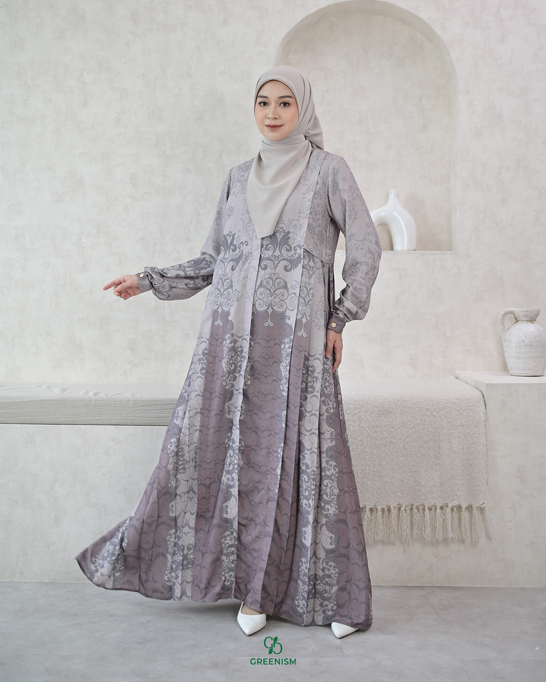 GREENISM - Aisy Dress | Busui friendly Gamis Daily