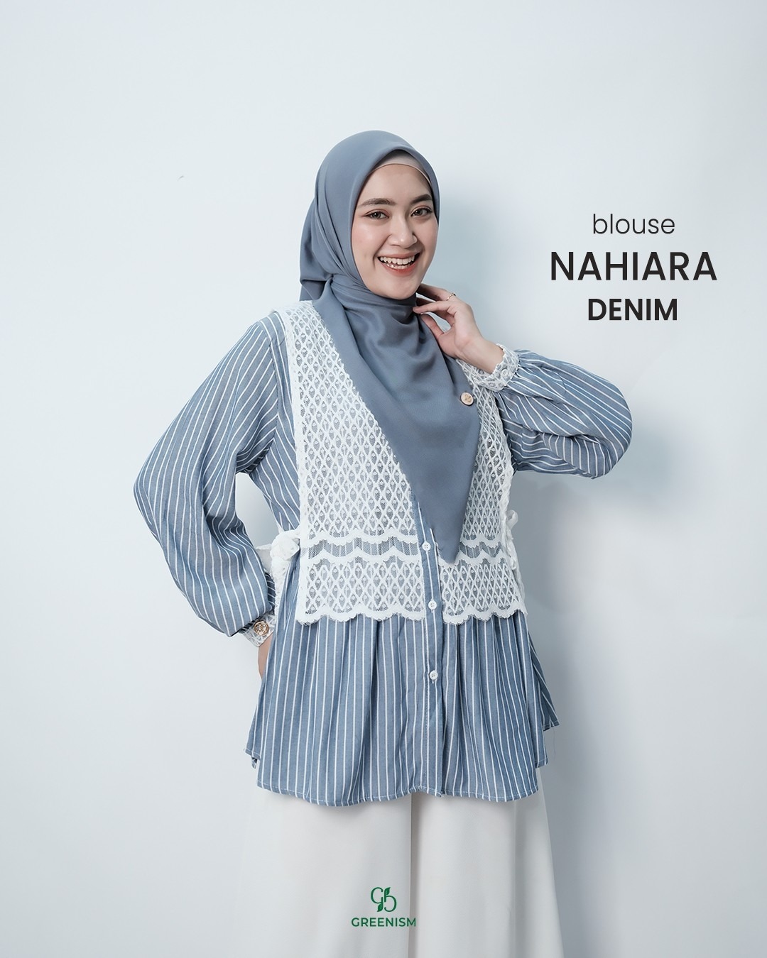 GREENISM - NAHIARA BLOUSE POPLIN