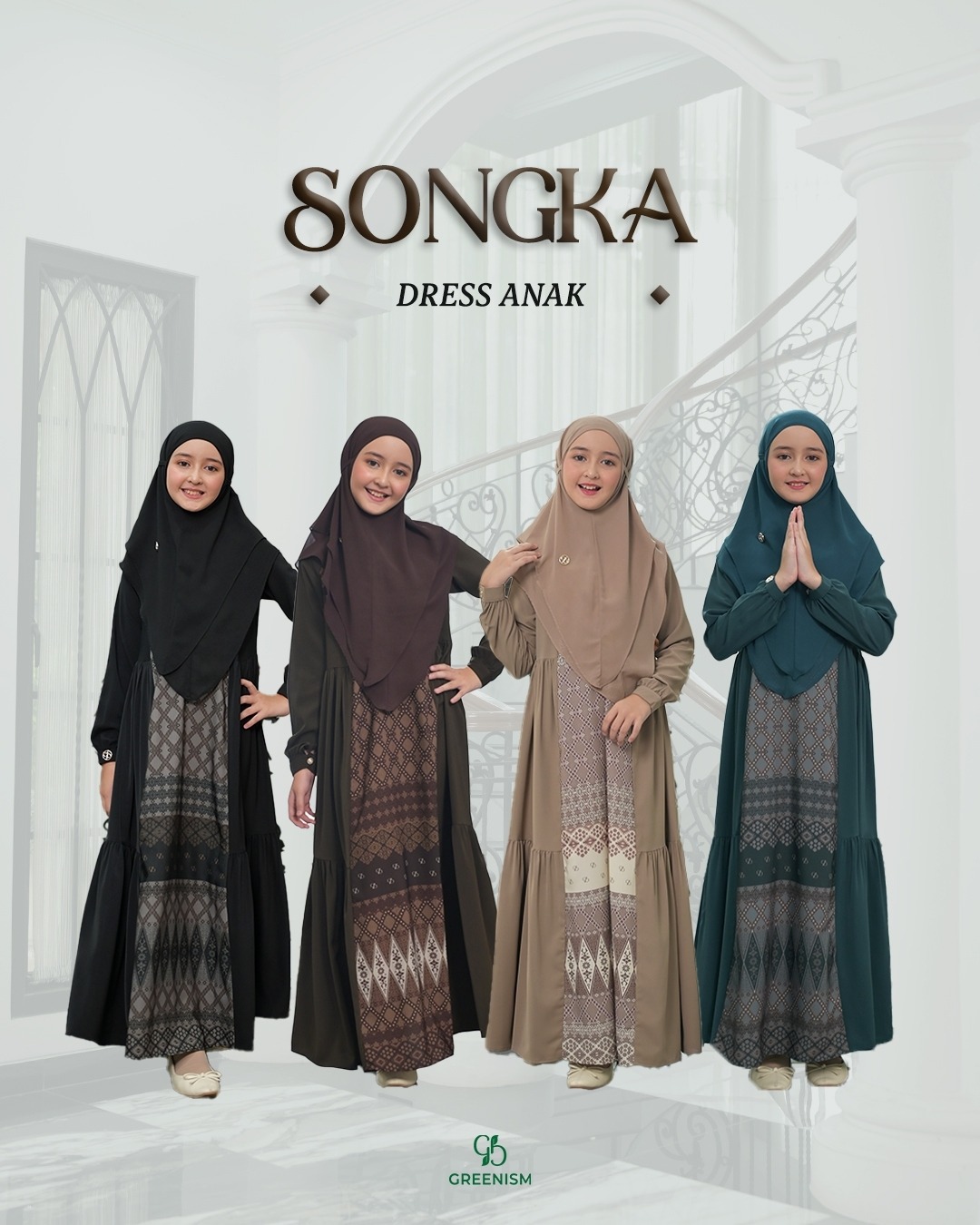 GREENISM - SONGKA DRESS ANAK I READY STOCK
