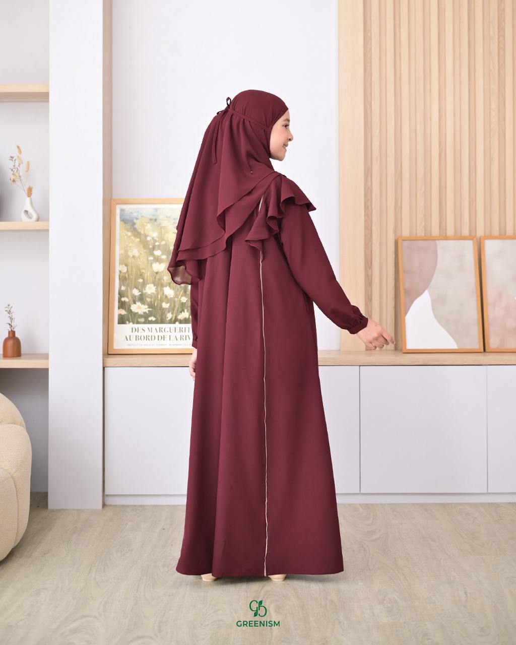 GREENISM - ZAHURA DRESS ANAK I READY STOCK