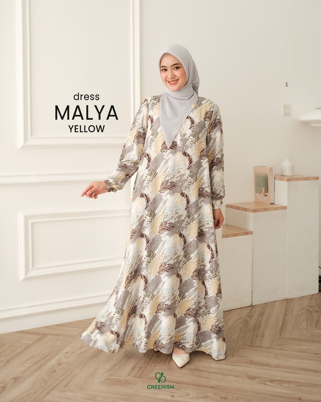 GREENISM - MALYA DRESS RAYON PRINT