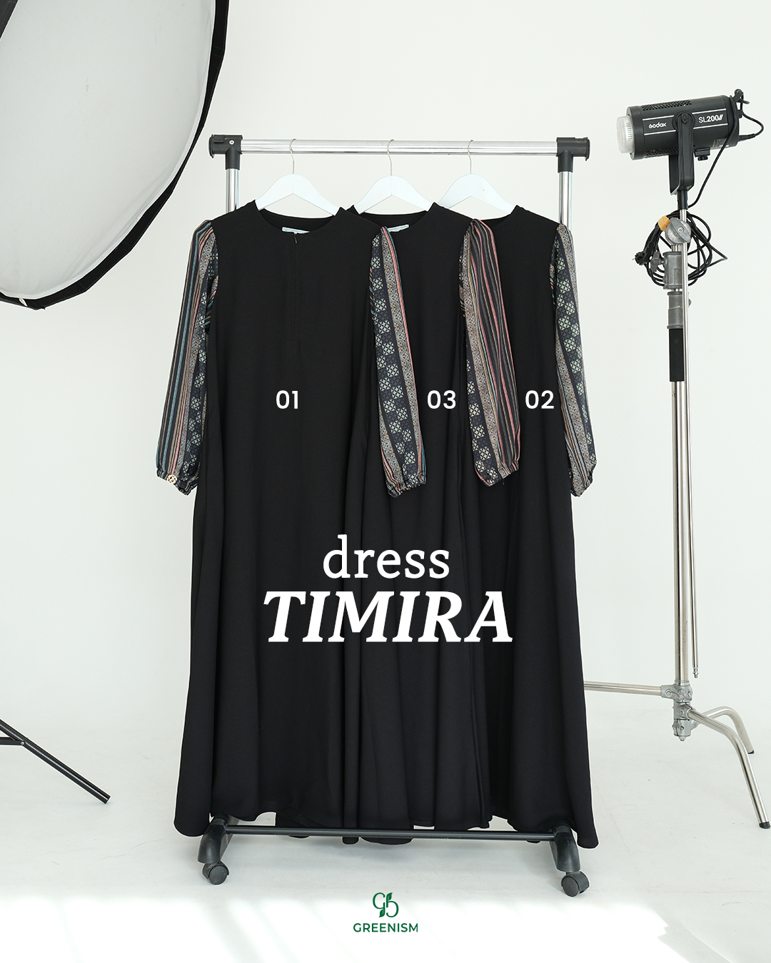 GREENISM - Timira Dress Satin Silk | Busui friendly Gamis Daily