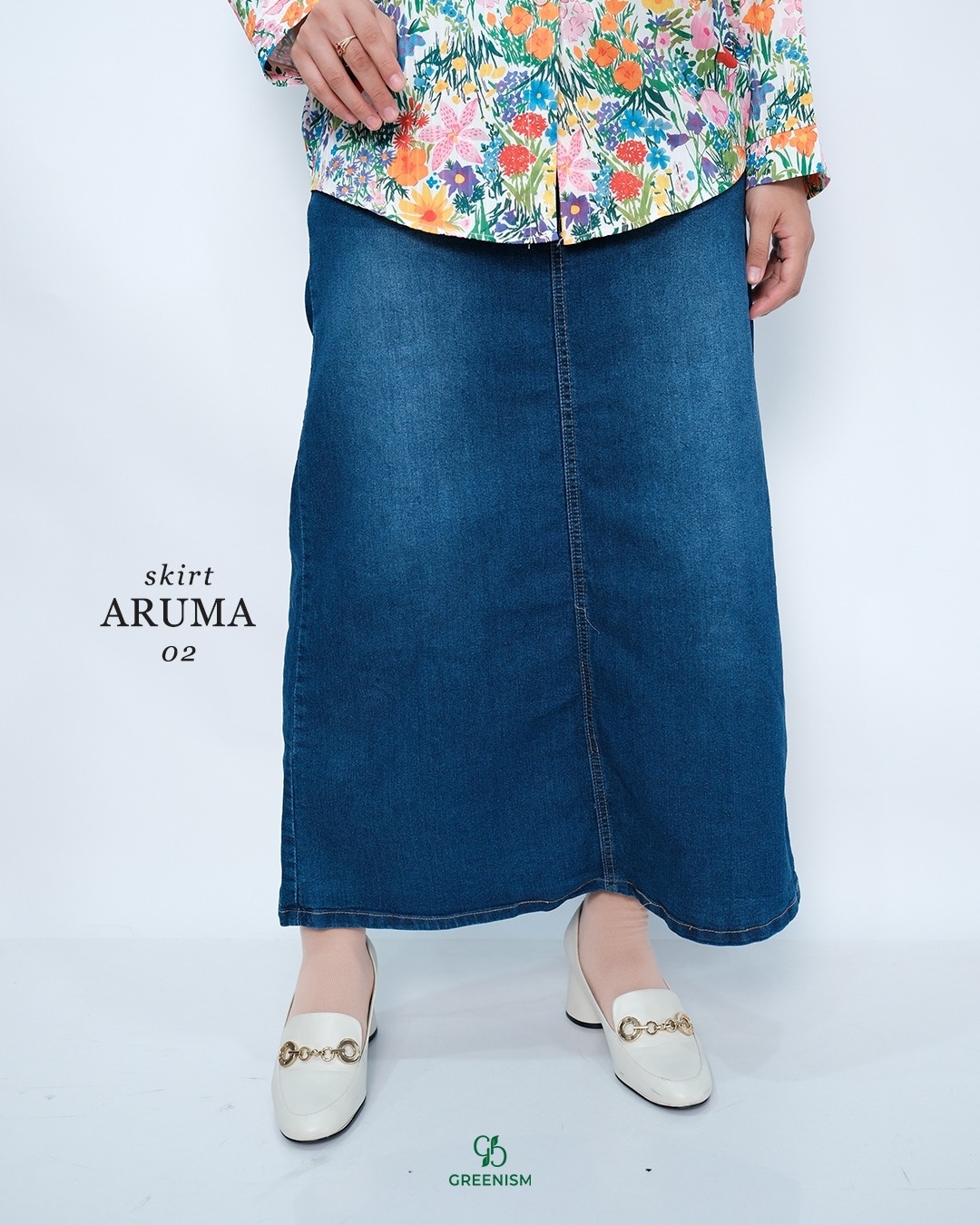 GREENISM - ARUMA SKIRT JEANS