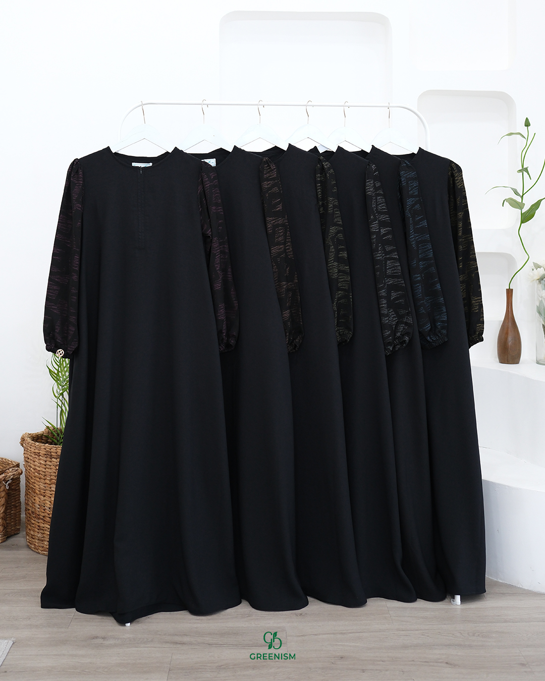 GREENISM - Lily Dress Yoris Polyester | Busui friendly Gamis Daily