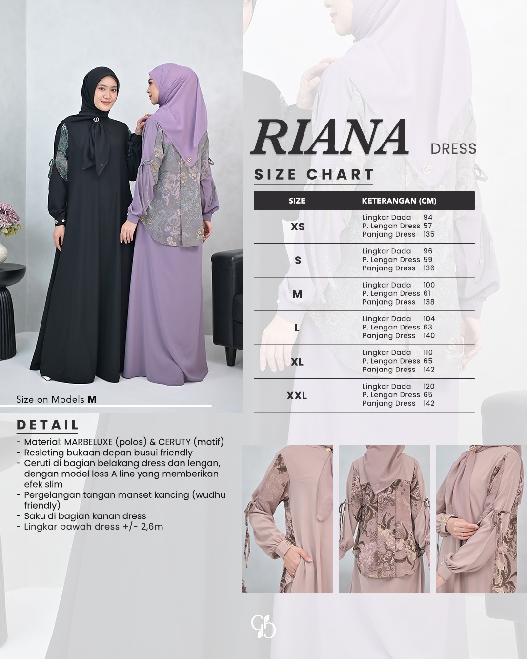GREENISM - Riana Dress Wanita | Baju Atasan Wanita Terbaru Kekinian