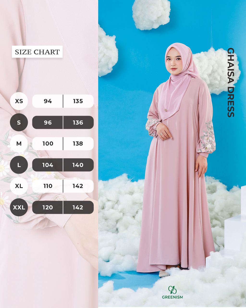 GREENISM - GHAISA DRESS I READY STOCK