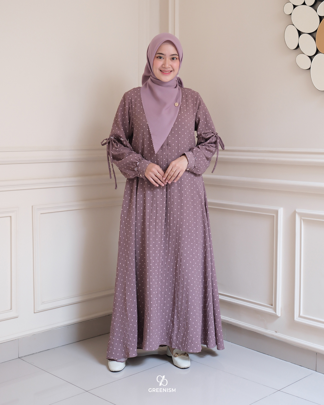 GREENISM - Annira serie 2 Dress Crinkle | Busui friendly Gamis Daily