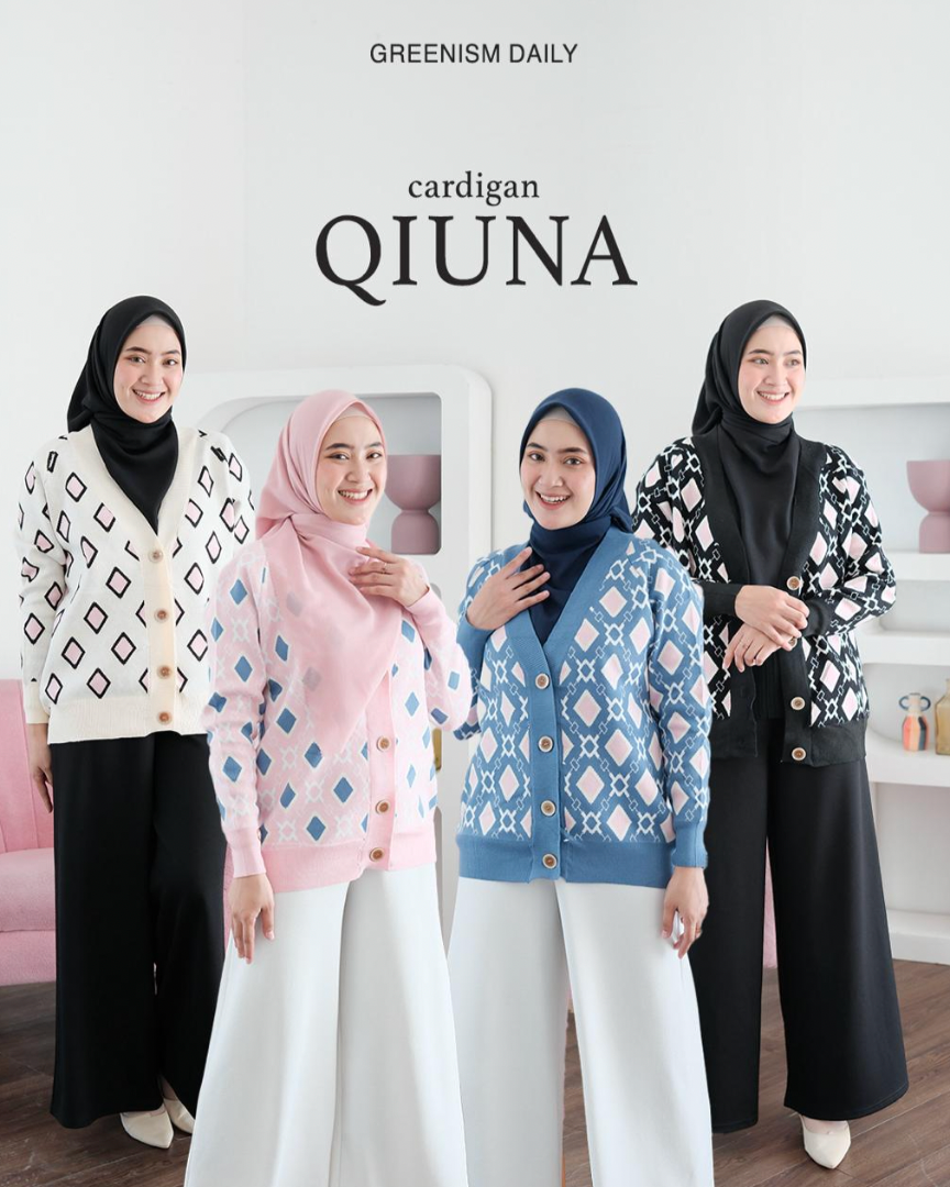 GREENISM - Qiuna Cardigan | Baju Atasan Wanita Terbaru 2026
