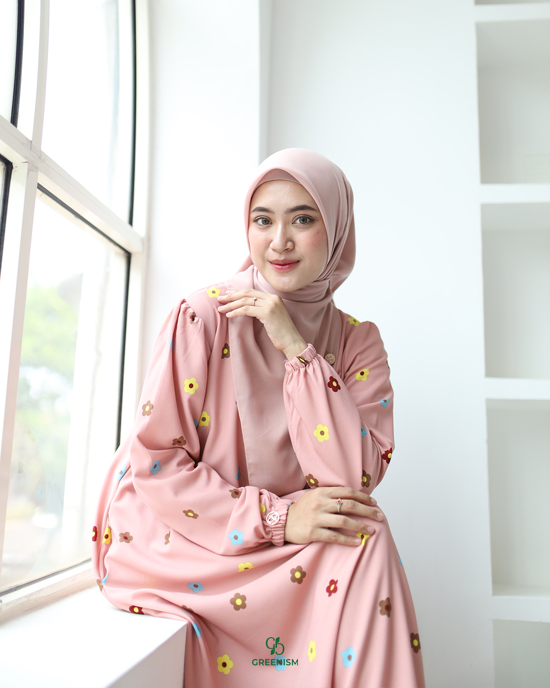 GREENISM - Arili Dress Tory | Busui friendly Gamis Daily
