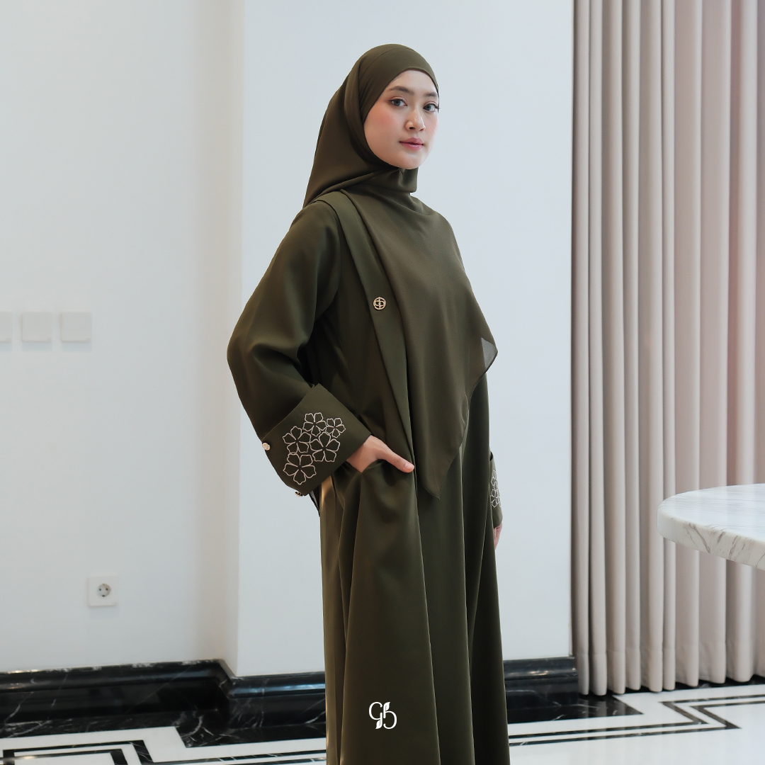 GREENISM - KINAIRA ABAYA I ABAYA WANITA MUSLIM PREMIUM I GAMIS ABAYA BUSANA MUSLIM ELEGAN
